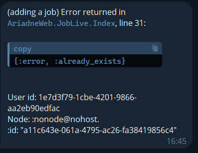 Telegram Bot Error Notification